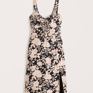 Abercrombie Cinch Front Midi Dress